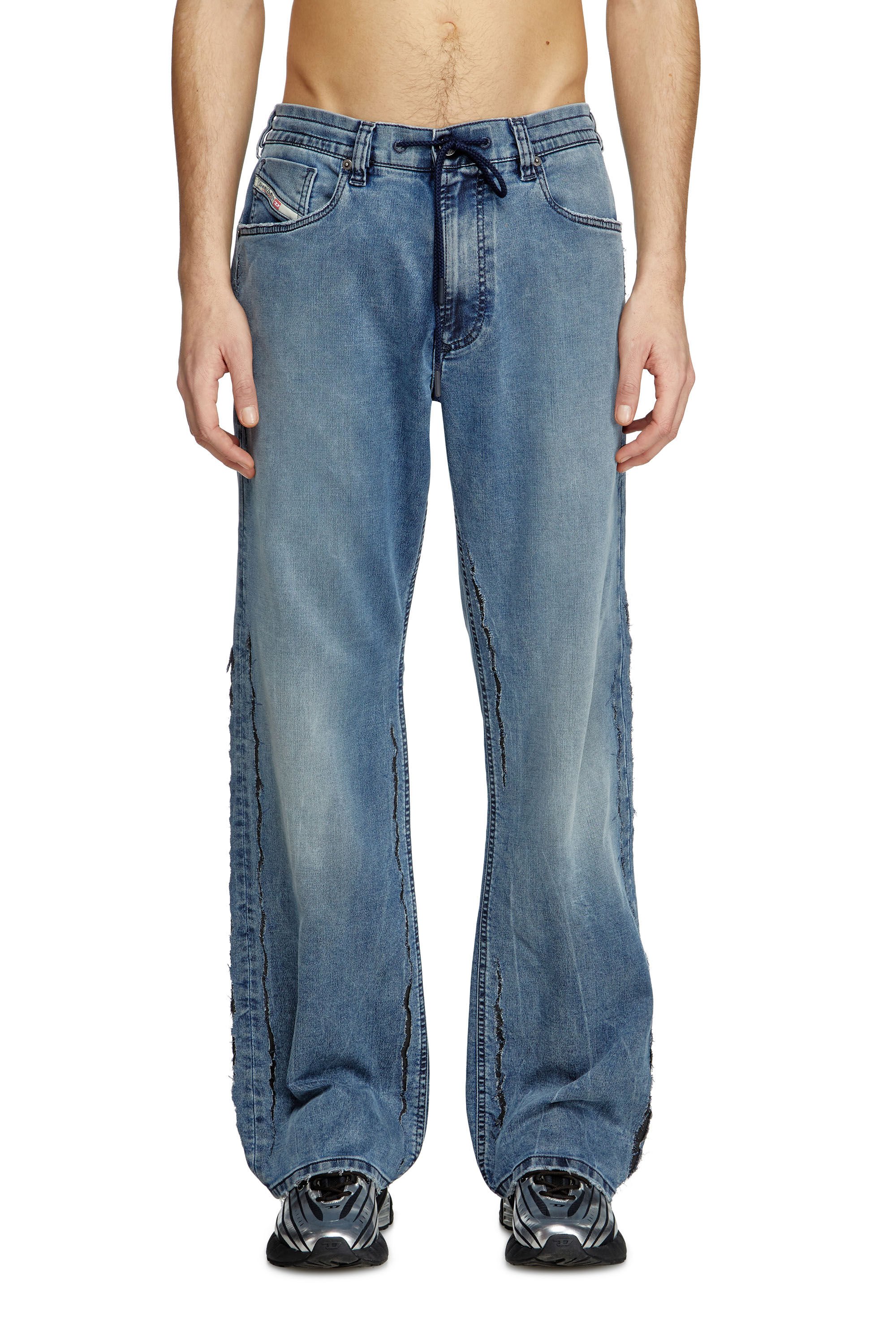 Diesel - Man's Relaxed 2080 D-Reel Joggjeans® 09K64, Medium blue - 3