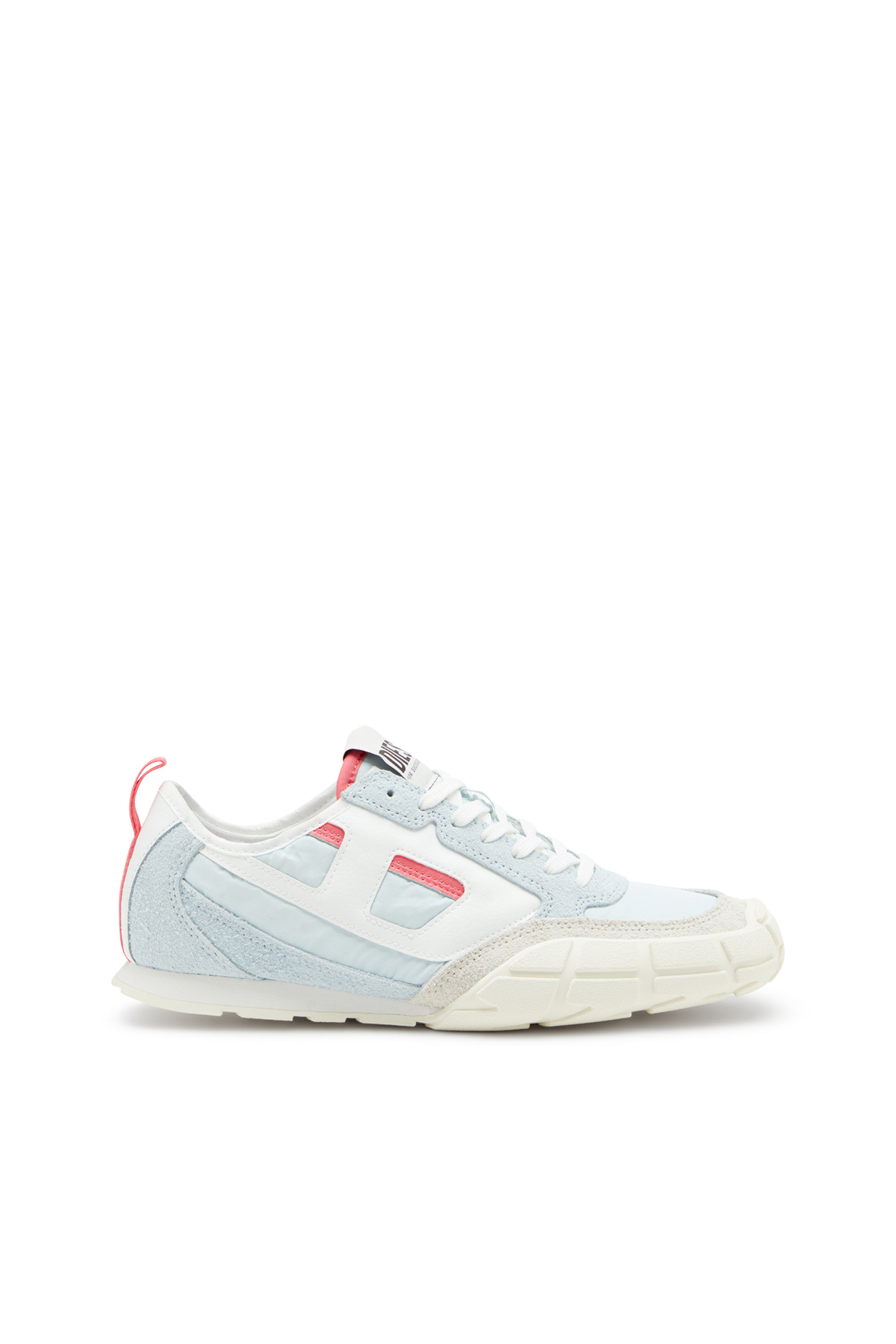 Diesel - S-PAGODHA LOW W, Woman's Sneakers in leather, suede and ripstop in Light Blue - 1