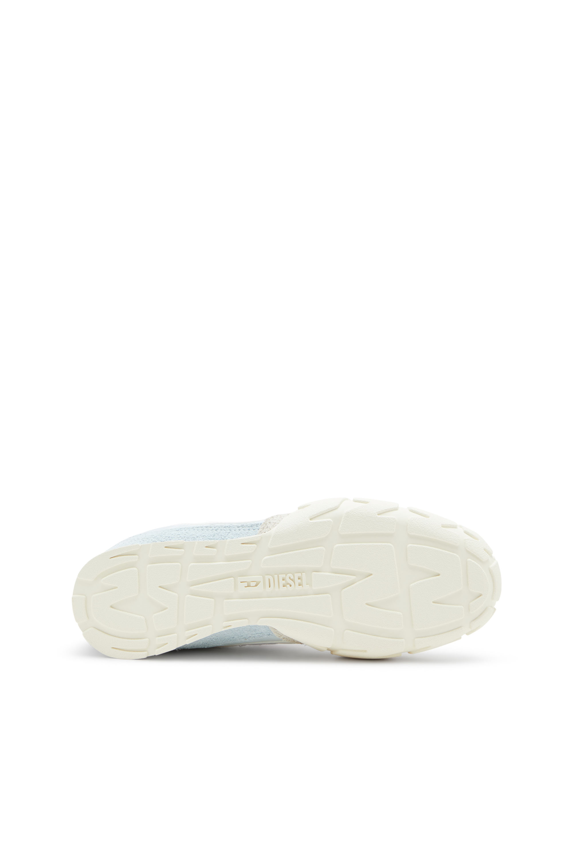 Diesel - S-PAGODHA LOW W, Woman's Sneakers in leather, suede and ripstop in Light Blue - 4