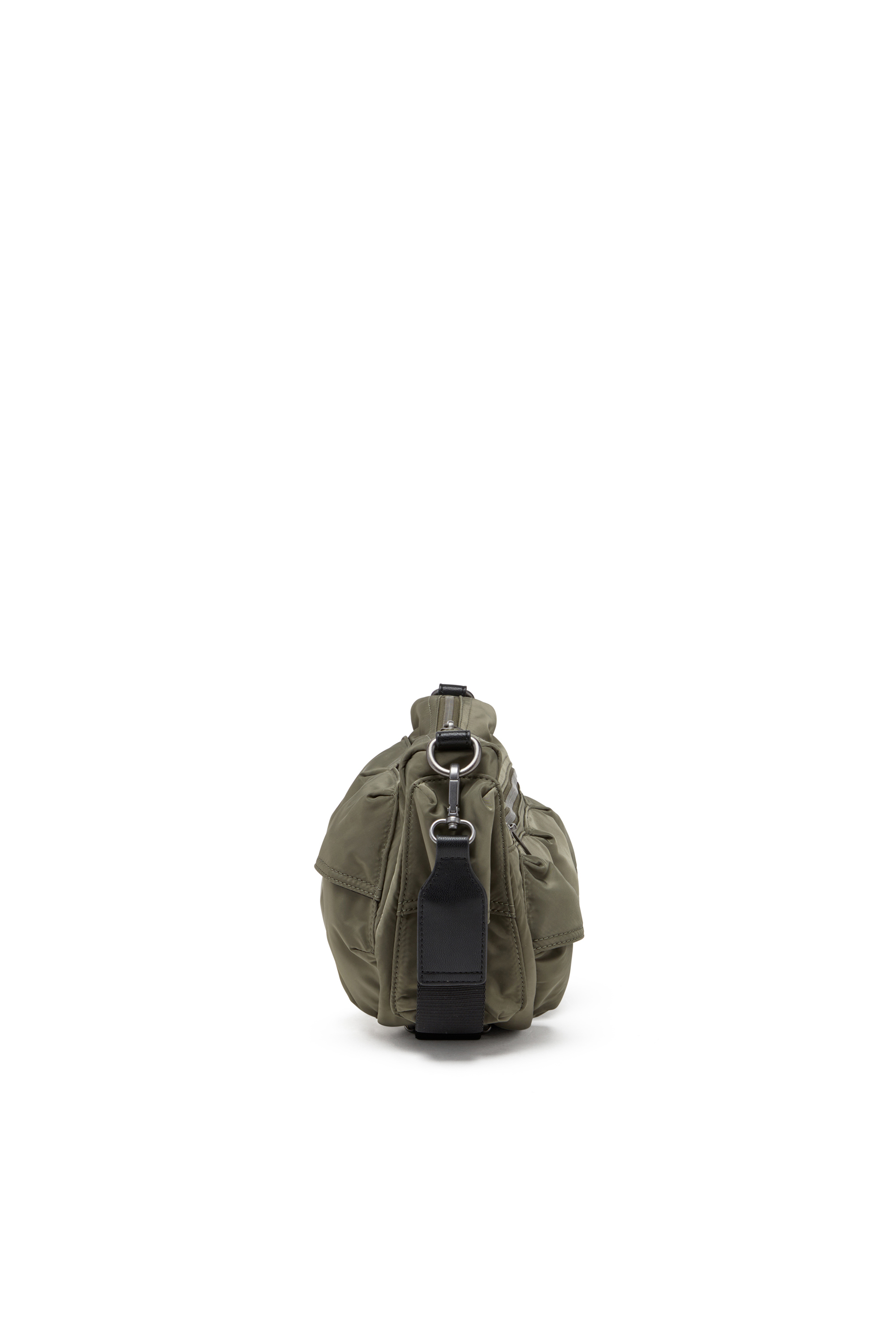 Diesel - MULTI-PKTS SHOULDER BAG X, Unisex's Multipocket bag in utilitarian shell in Green - 4