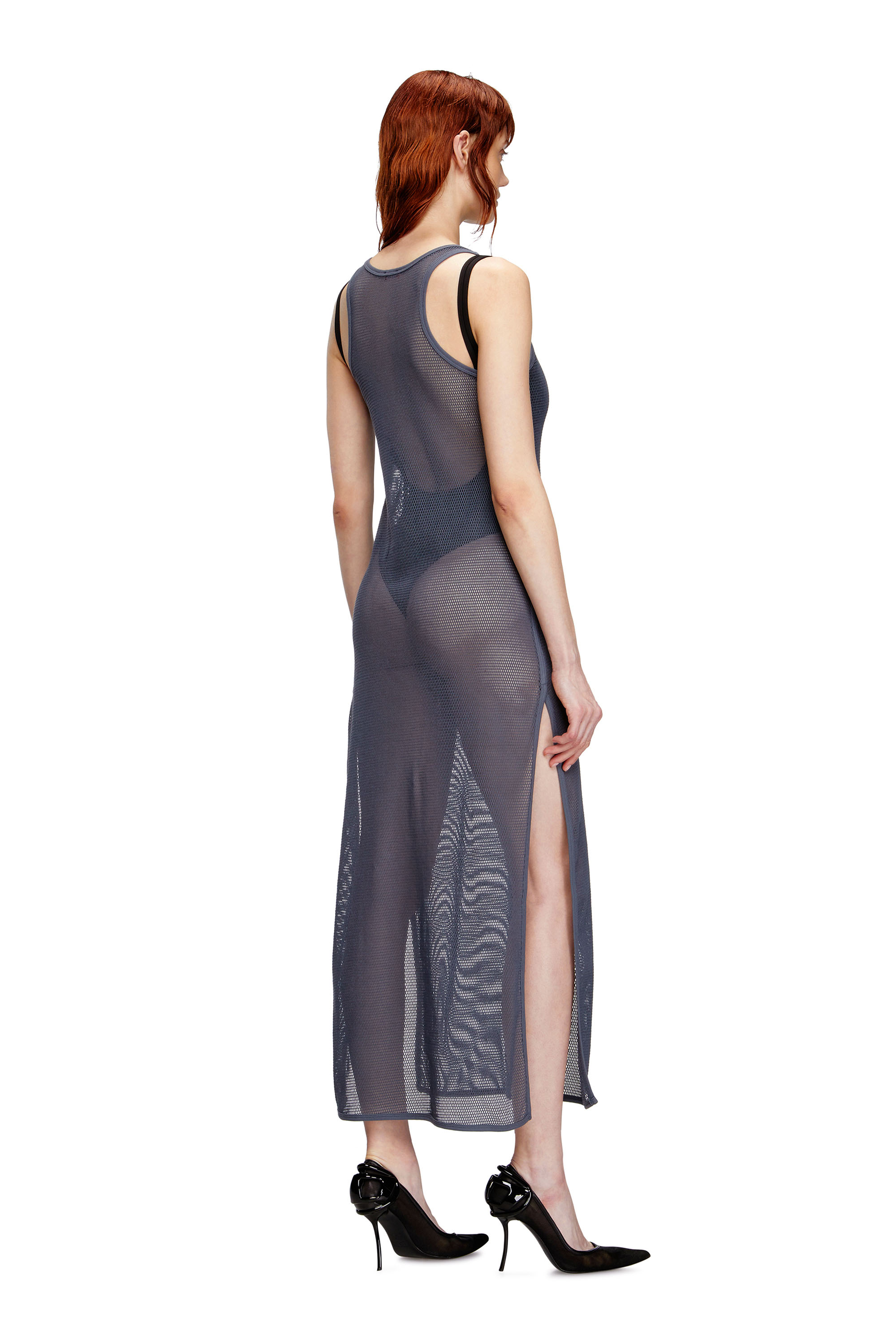 Diesel - JENNIFER-UTLT, Woman's Mesh beach cover-up in Grey - 3