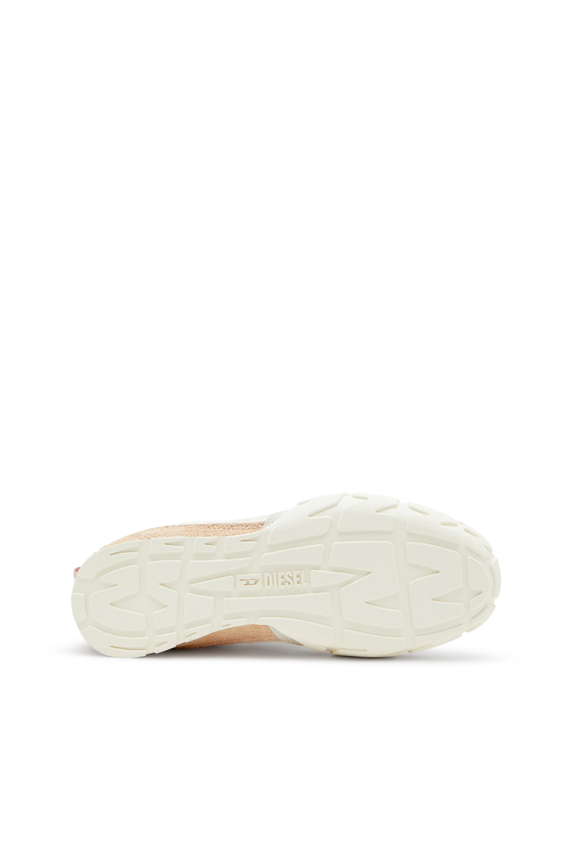 Diesel - S-PAGODHA LOW W, Woman's Sneakers in leather, suede and ripstop in Beige - 4