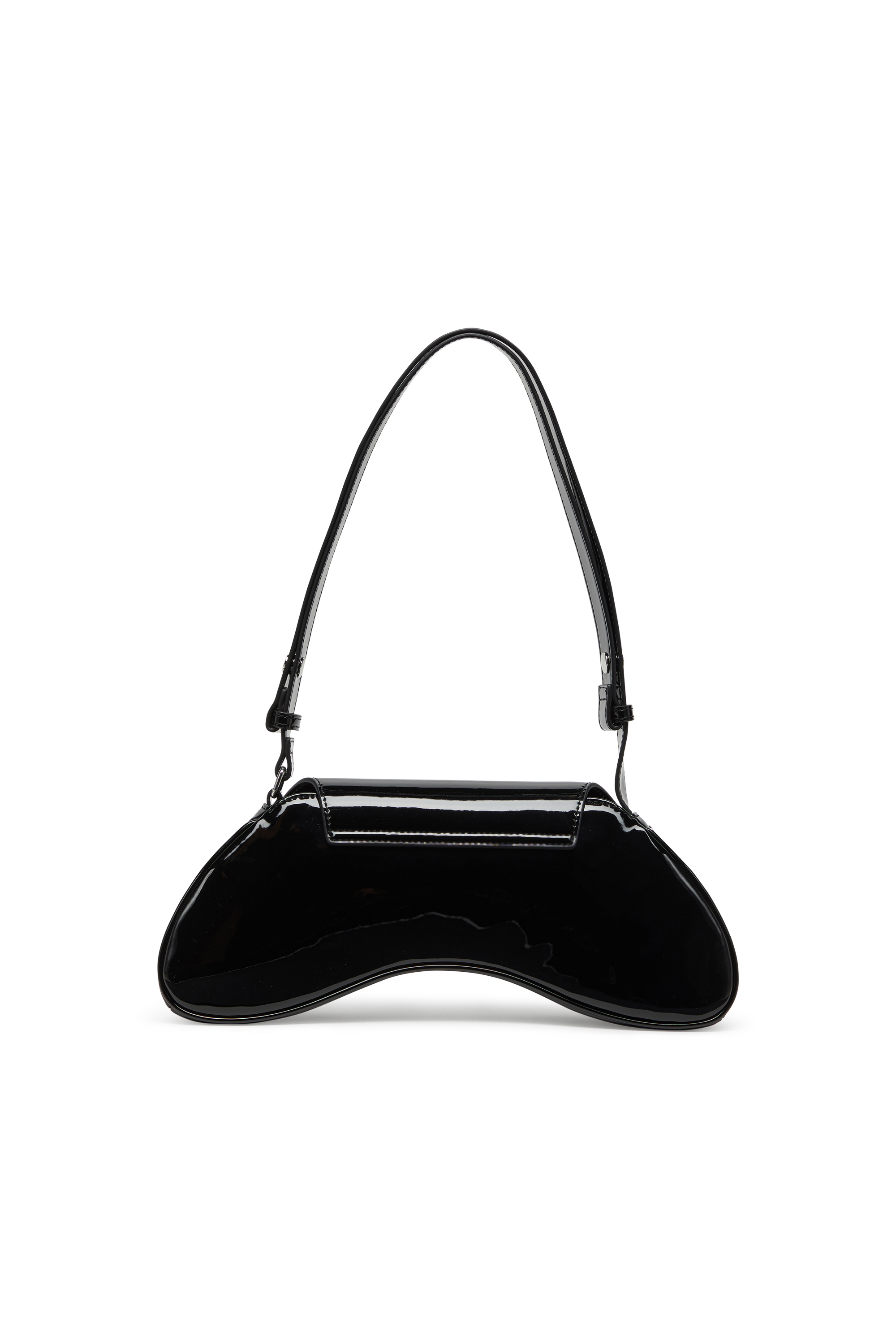 Diesel - PLAY CROSSBODY, Woman's Play-Crossbody bag in glossy PU in Black - 3